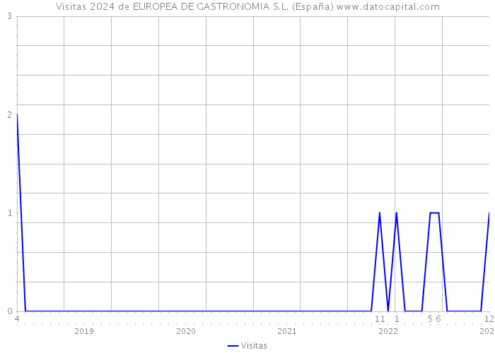 Visitas 2024 de EUROPEA DE GASTRONOMIA S.L. (España) 