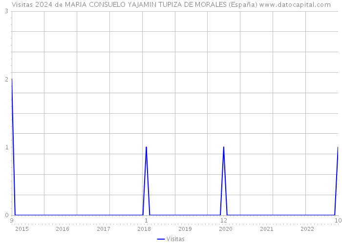 Visitas 2024 de MARIA CONSUELO YAJAMIN TUPIZA DE MORALES (España) 