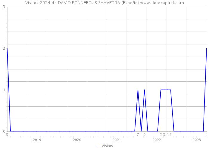Visitas 2024 de DAVID BONNEFOUS SAAVEDRA (España) 