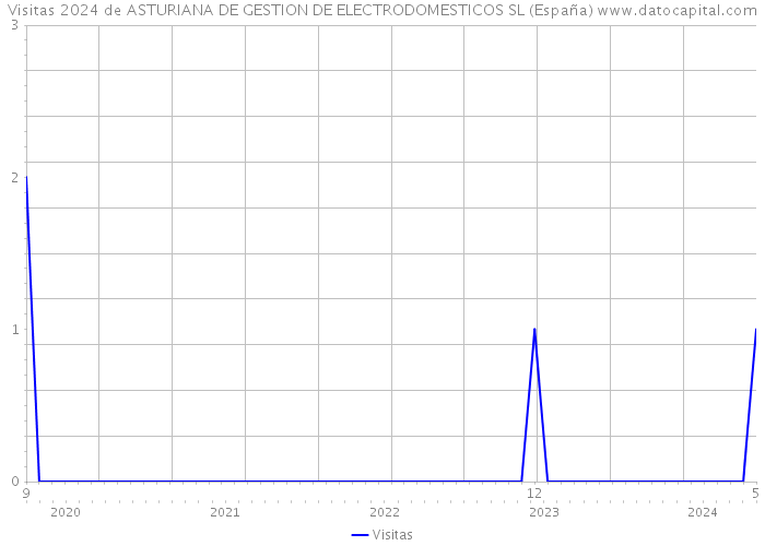 Visitas 2024 de ASTURIANA DE GESTION DE ELECTRODOMESTICOS SL (España) 