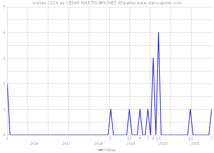 Visitas 2024 de CESAR MARTIN BRIONES (España) 