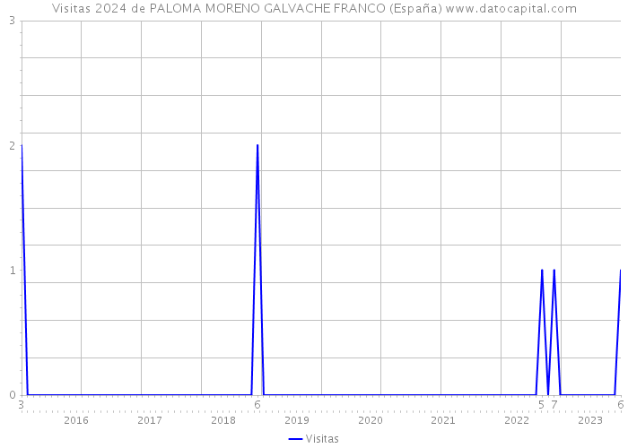 Visitas 2024 de PALOMA MORENO GALVACHE FRANCO (España) 