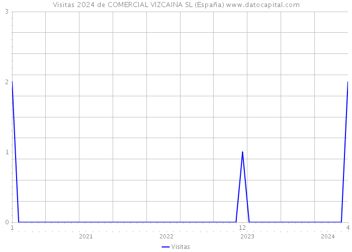 Visitas 2024 de COMERCIAL VIZCAINA SL (España) 