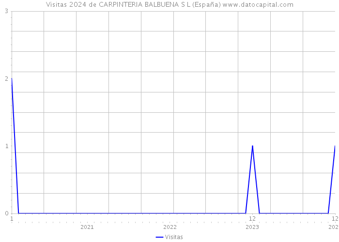 Visitas 2024 de CARPINTERIA BALBUENA S L (España) 