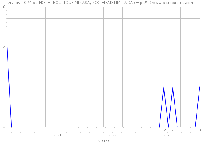 Visitas 2024 de HOTEL BOUTIQUE MIKASA, SOCIEDAD LIMITADA (España) 