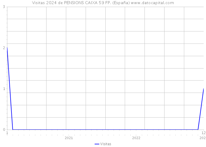 Visitas 2024 de PENSIONS CAIXA 59 FP. (España) 