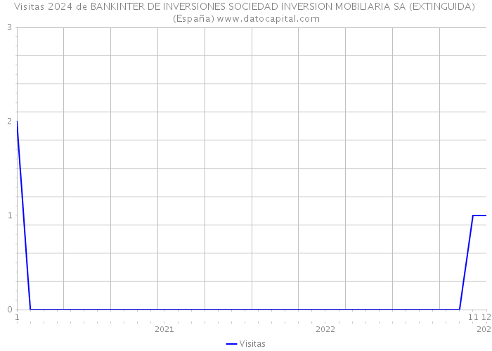 Visitas 2024 de BANKINTER DE INVERSIONES SOCIEDAD INVERSION MOBILIARIA SA (EXTINGUIDA) (España) 