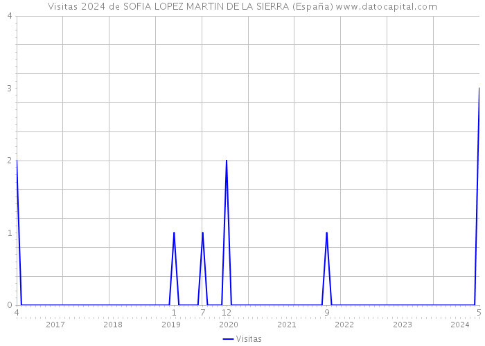 Visitas 2024 de SOFIA LOPEZ MARTIN DE LA SIERRA (España) 