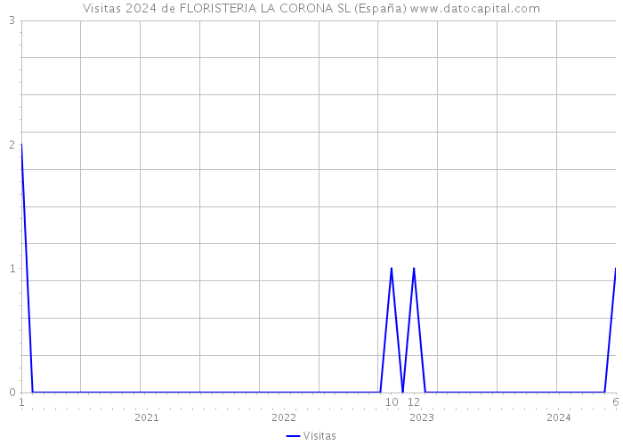 Visitas 2024 de FLORISTERIA LA CORONA SL (España) 