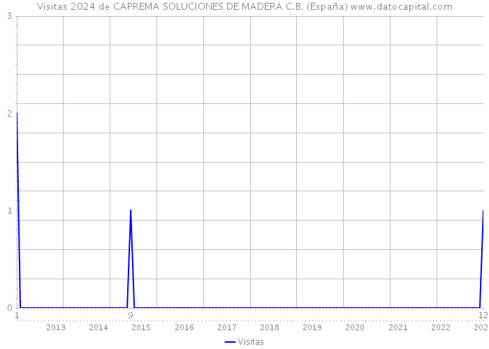 Visitas 2024 de CAPREMA SOLUCIONES DE MADERA C.B. (España) 