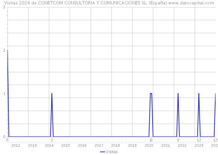 Visitas 2024 de CONETCOM CONSULTORIA Y COMUNICACIONES SL. (España) 