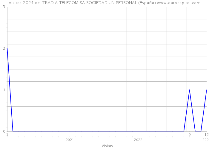 Visitas 2024 de  TRADIA TELECOM SA SOCIEDAD UNIPERSONAL (España) 