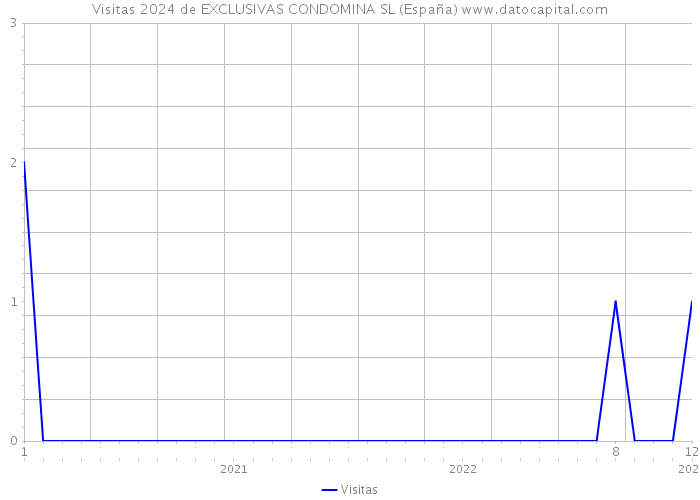 Visitas 2024 de EXCLUSIVAS CONDOMINA SL (España) 