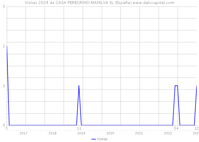 Visitas 2024 de CASA PEREGRINO MANILVA SL (España) 