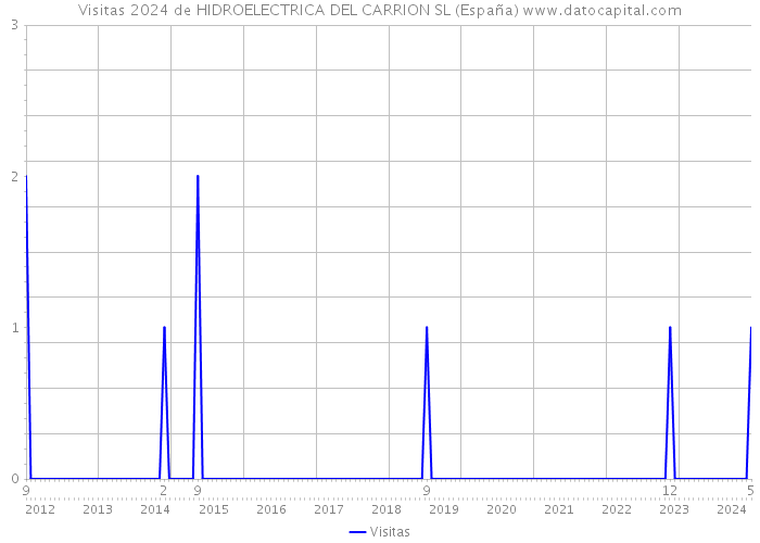 Visitas 2024 de HIDROELECTRICA DEL CARRION SL (España) 