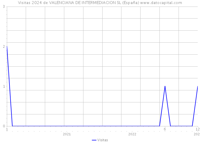 Visitas 2024 de VALENCIANA DE INTERMEDIACION SL (España) 