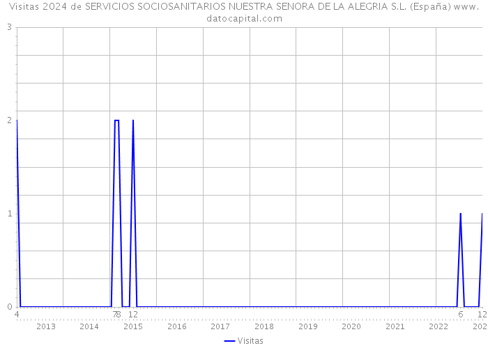 Visitas 2024 de SERVICIOS SOCIOSANITARIOS NUESTRA SENORA DE LA ALEGRIA S.L. (España) 