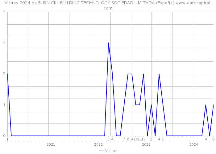 Visitas 2024 de BURNICKL BUILDING TECHNOLOGY SOCIEDAD LIMITADA (España) 