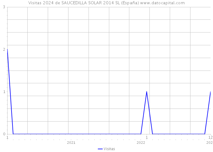 Visitas 2024 de SAUCEDILLA SOLAR 2014 SL (España) 