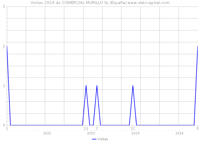 Visitas 2024 de COMERCIAL MURILLO SL (España) 