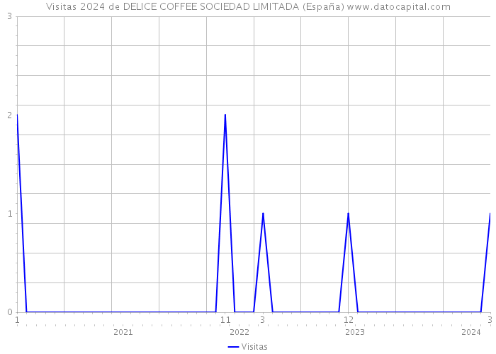 Visitas 2024 de DELICE COFFEE SOCIEDAD LIMITADA (España) 