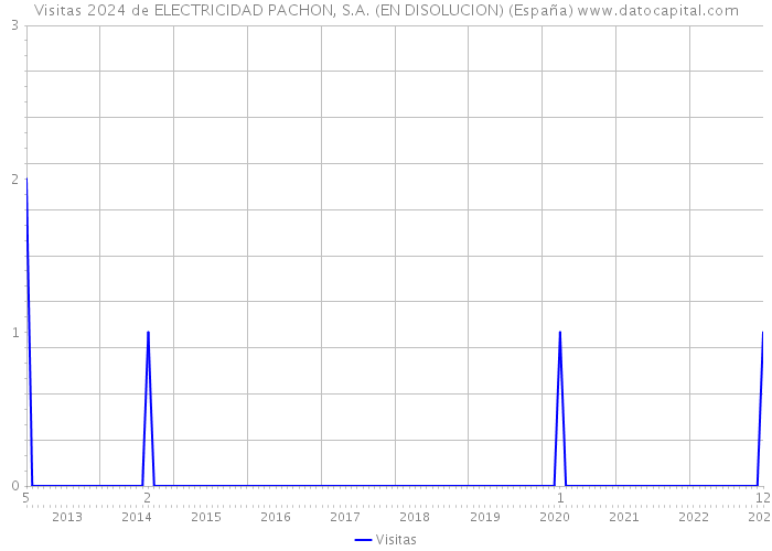 Visitas 2024 de ELECTRICIDAD PACHON, S.A. (EN DISOLUCION) (España) 