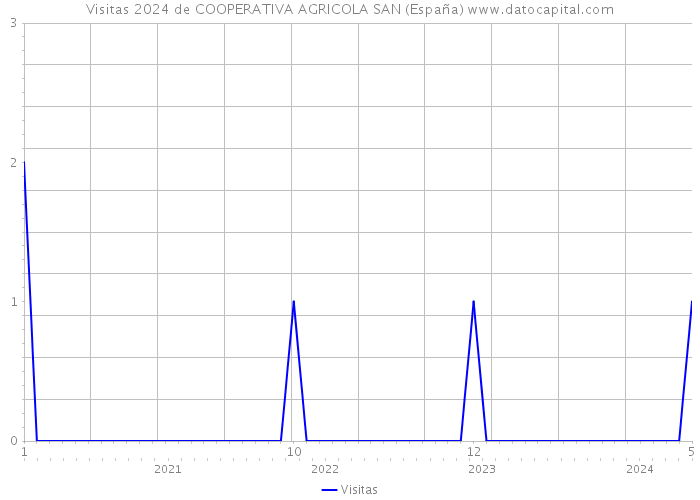 Visitas 2024 de COOPERATIVA AGRICOLA SAN (España) 