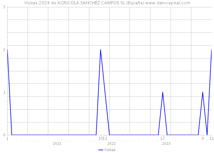 Visitas 2024 de AGRICOLA SANCHEZ CAMPOS SL (España) 