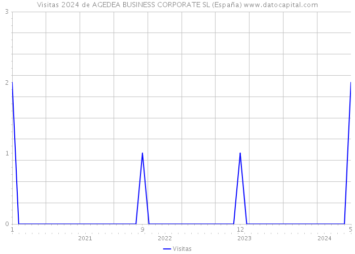 Visitas 2024 de AGEDEA BUSINESS CORPORATE SL (España) 