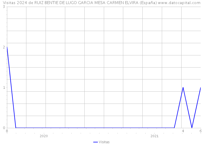 Visitas 2024 de RUIZ BENTIE DE LUGO GARCIA MESA CARMEN ELVIRA (España) 