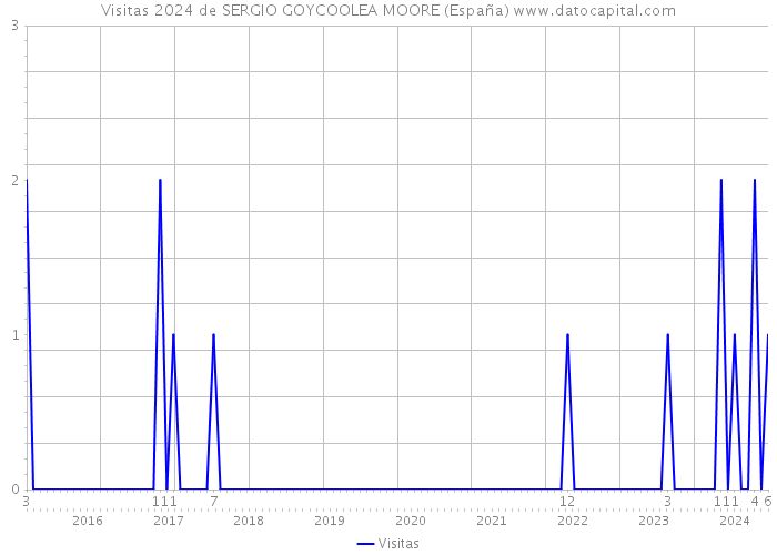 Visitas 2024 de SERGIO GOYCOOLEA MOORE (España) 