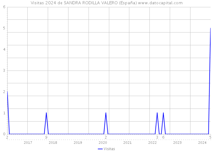 Visitas 2024 de SANDRA RODILLA VALERO (España) 