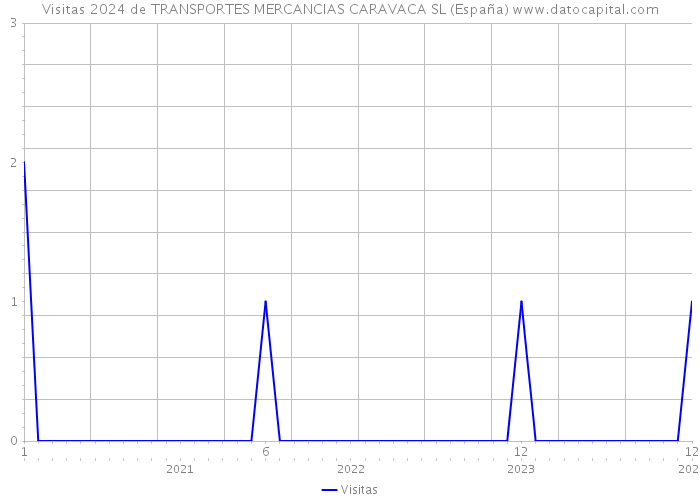 Visitas 2024 de TRANSPORTES MERCANCIAS CARAVACA SL (España) 