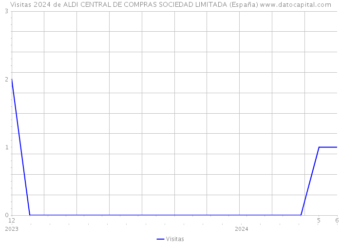 Visitas 2024 de ALDI CENTRAL DE COMPRAS SOCIEDAD LIMITADA (España) 