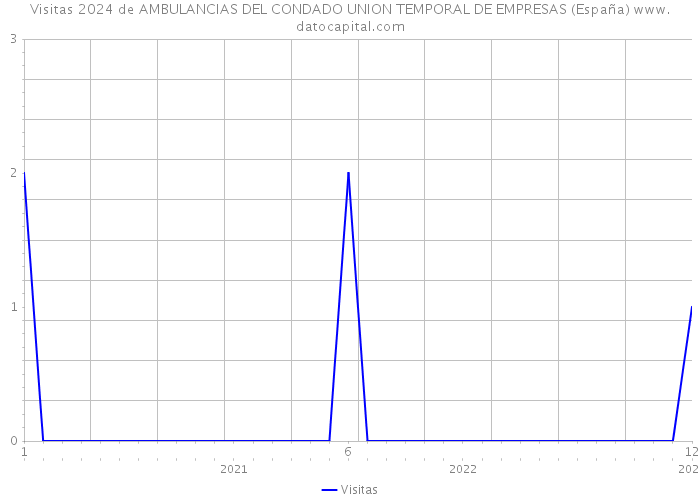 Visitas 2024 de AMBULANCIAS DEL CONDADO UNION TEMPORAL DE EMPRESAS (España) 
