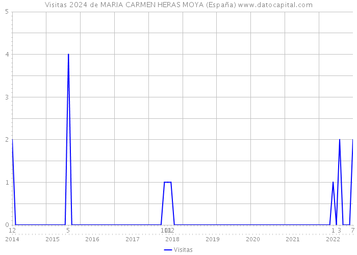 Visitas 2024 de MARIA CARMEN HERAS MOYA (España) 