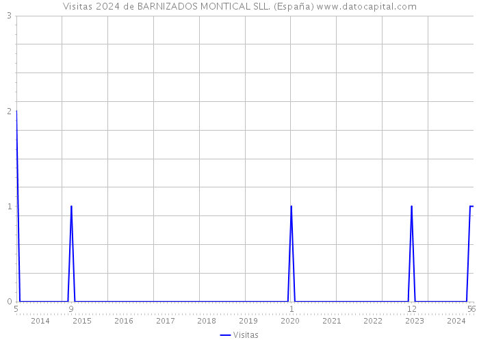 Visitas 2024 de BARNIZADOS MONTICAL SLL. (España) 