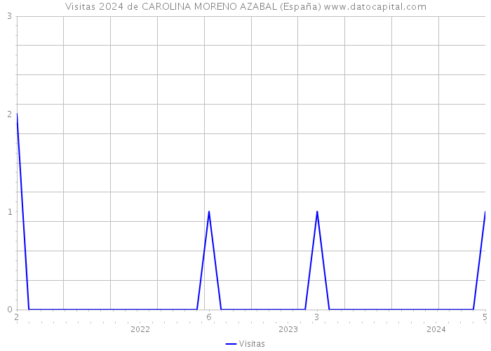 Visitas 2024 de CAROLINA MORENO AZABAL (España) 