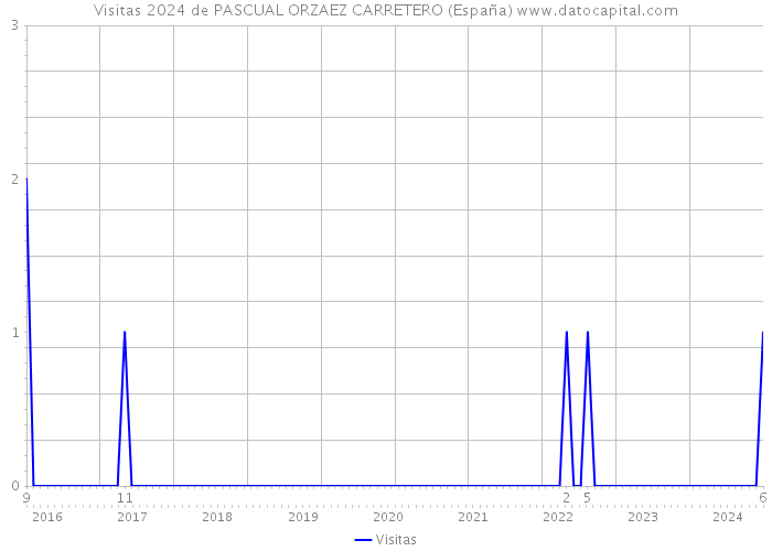 Visitas 2024 de PASCUAL ORZAEZ CARRETERO (España) 