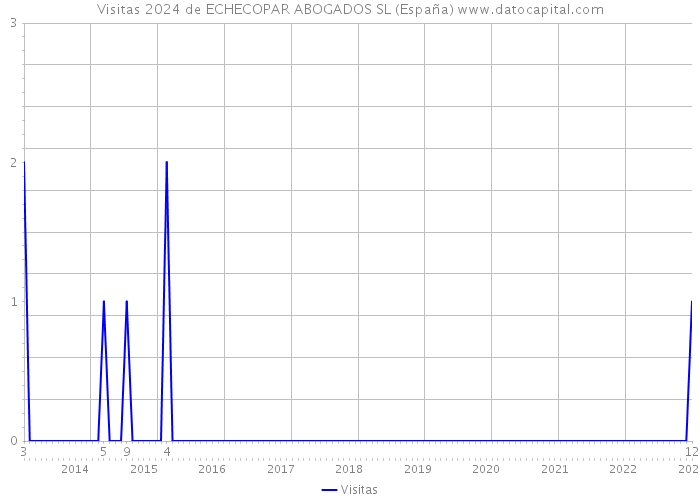 Visitas 2024 de ECHECOPAR ABOGADOS SL (España) 