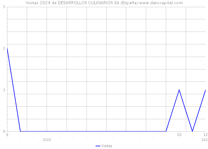 Visitas 2024 de DESARROLLOS CULINARIOS SA (España) 