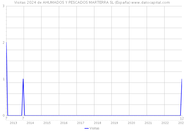Visitas 2024 de AHUMADOS Y PESCADOS MARTERRA SL (España) 