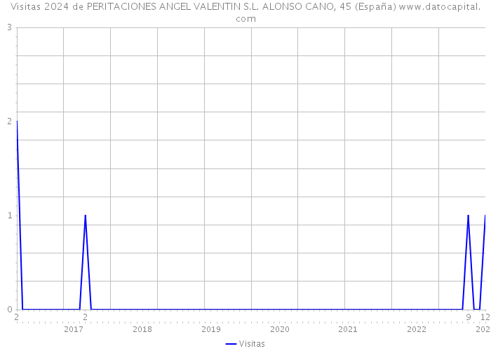 Visitas 2024 de PERITACIONES ANGEL VALENTIN S.L. ALONSO CANO, 45 (España) 