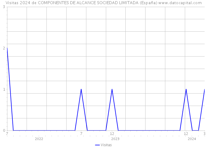 Visitas 2024 de COMPONENTES DE ALCANCE SOCIEDAD LIMITADA (España) 