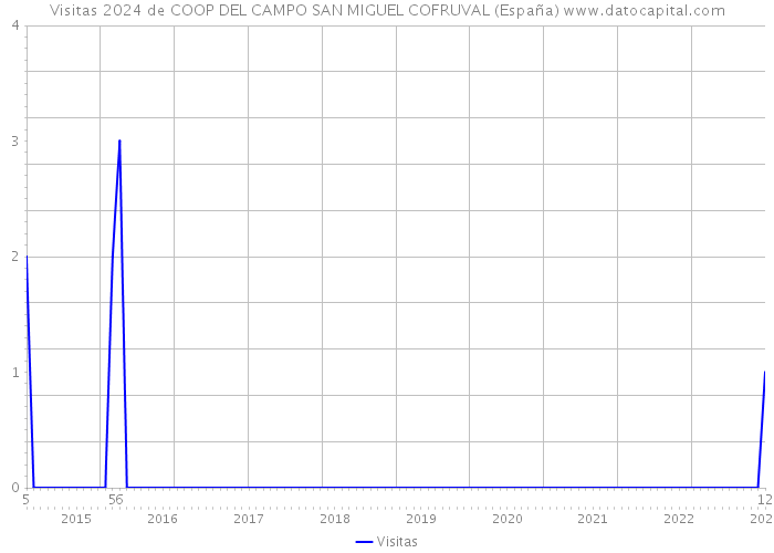 Visitas 2024 de COOP DEL CAMPO SAN MIGUEL COFRUVAL (España) 