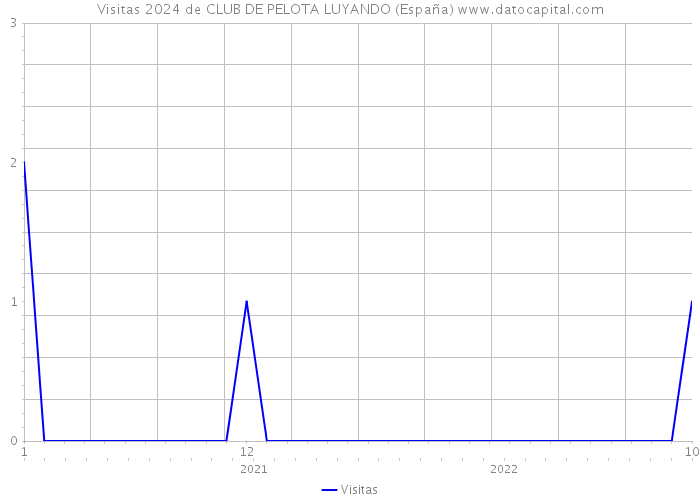 Visitas 2024 de CLUB DE PELOTA LUYANDO (España) 