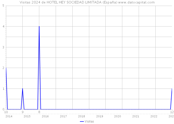 Visitas 2024 de HOTEL HEY SOCIEDAD LIMITADA (España) 