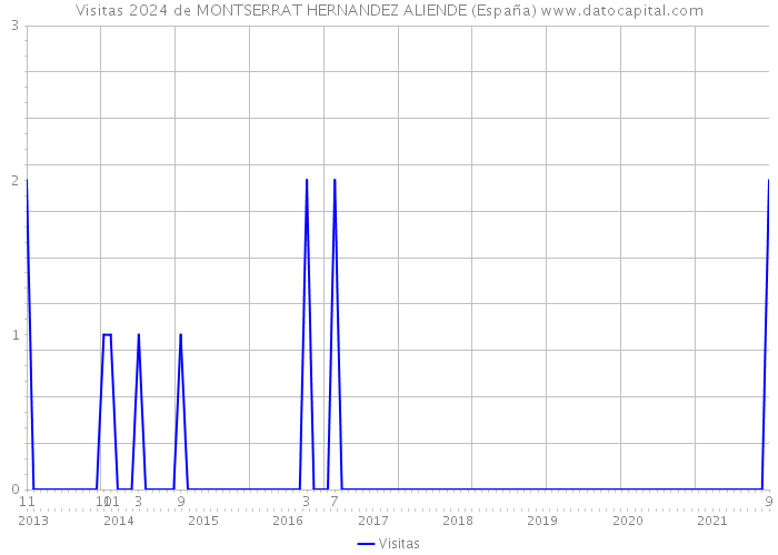 Visitas 2024 de MONTSERRAT HERNANDEZ ALIENDE (España) 