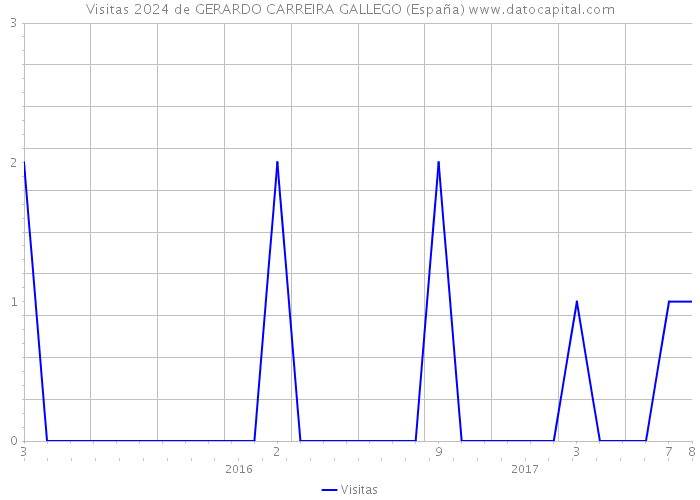 Visitas 2024 de GERARDO CARREIRA GALLEGO (España) 