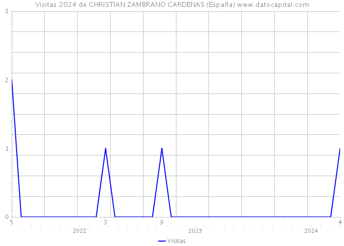 Visitas 2024 de CHRISTIAN ZAMBRANO CARDENAS (España) 